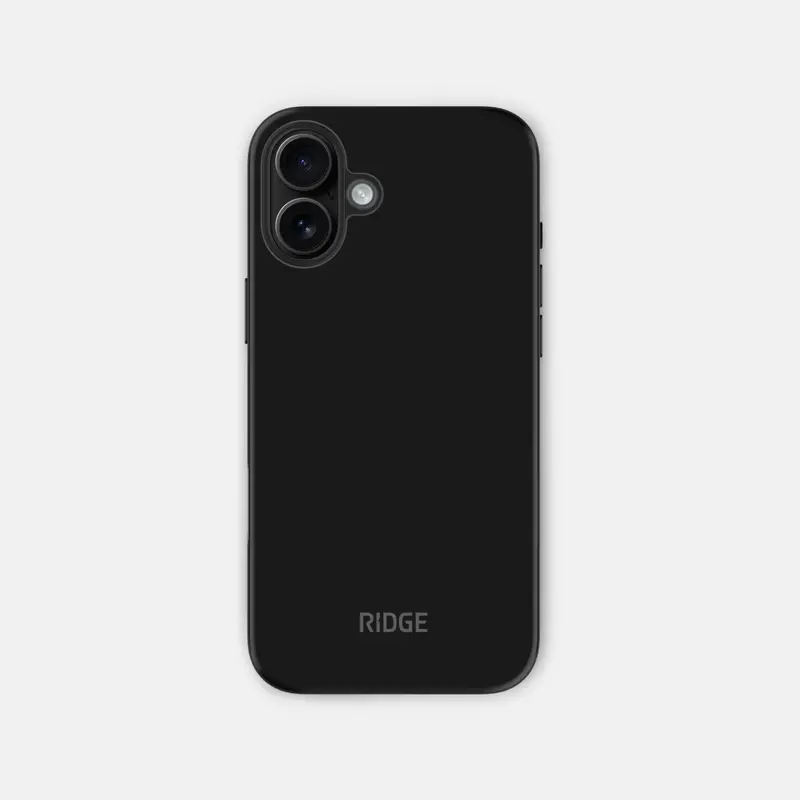 Ridge Phone Case - Matte Black - Iphone 16 Plus 2