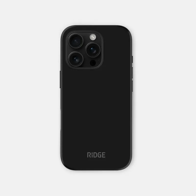 Ridge Phone Case - Matte Black - Iphone 16 Pro 1