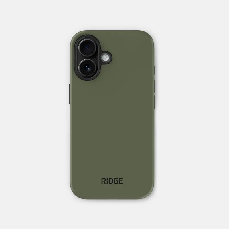 Ridge Phone Case - Matte Olive - Iphone 16 1