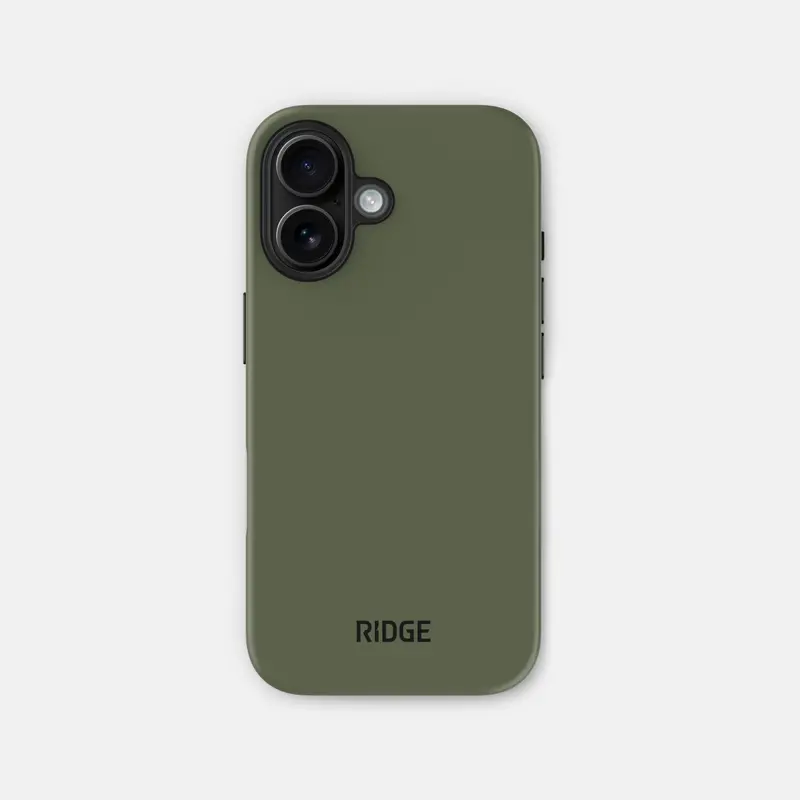 Ridge Phone Case - Matte Olive - Iphone 16 2