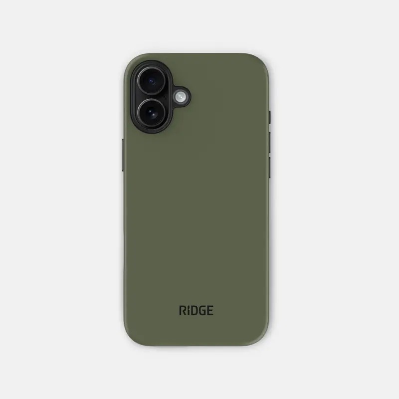 Ridge Phone Case - Matte Olive - Iphone 16 Plus 2