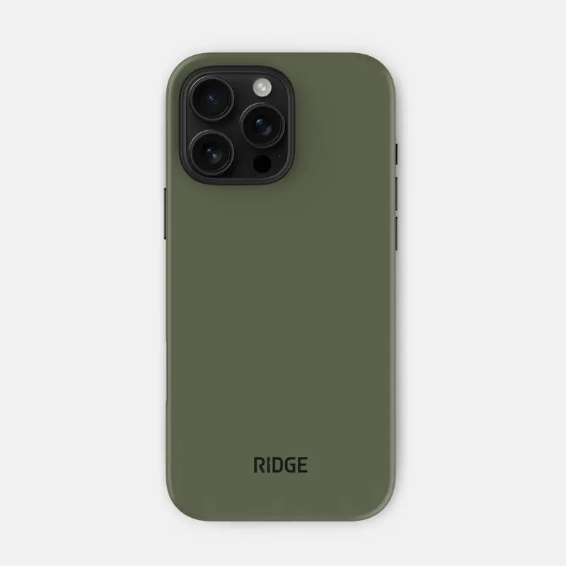 Ridge Phone Case - Matte Olive - Iphone 16 Pro Max 1