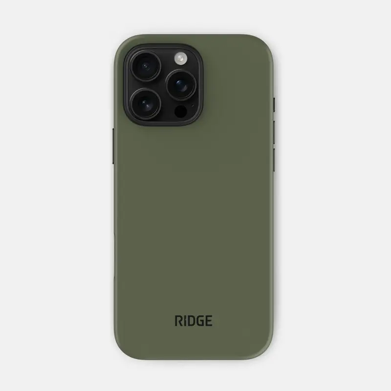 Ridge Phone Case - Matte Olive - Iphone 16 Pro Max 2