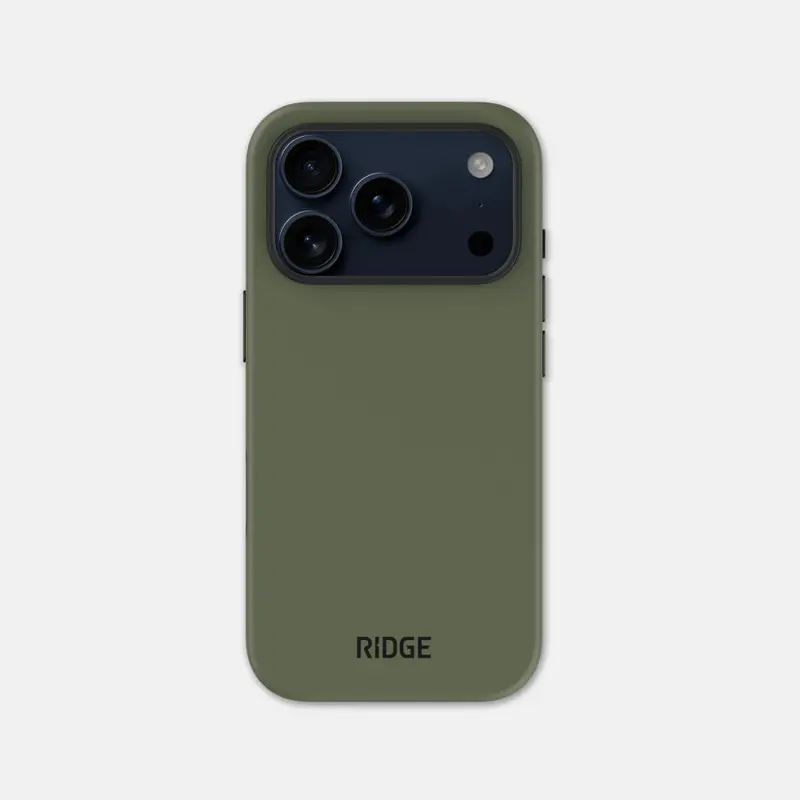 Ridge Phone Case - Matte Olive - Iphone 17 Pro 1