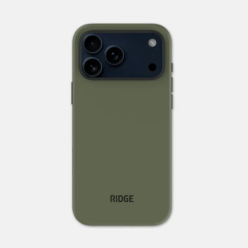 Ridge Phone Case - Matte Olive - Iphone 17 Pro Max 1
