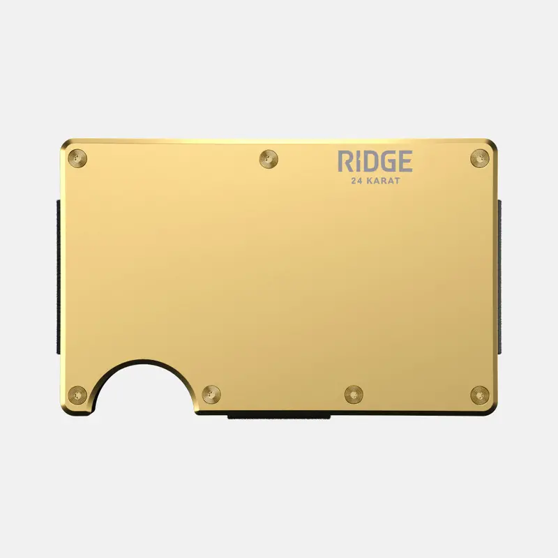Ridge Wallet - 24K Gold 1