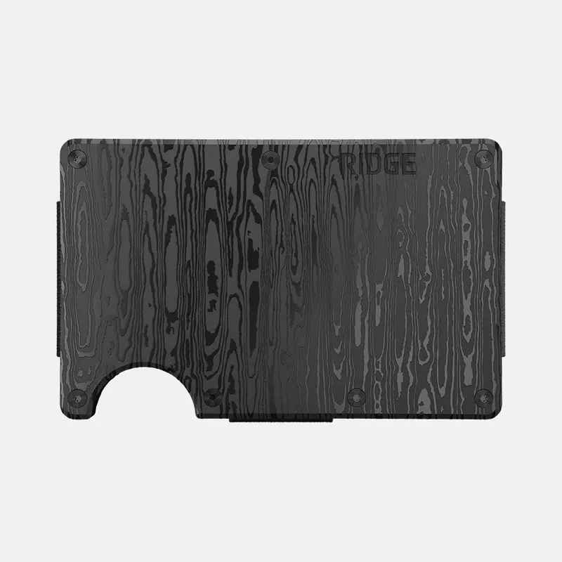 Ridge Wallet - Black Damascus 1
