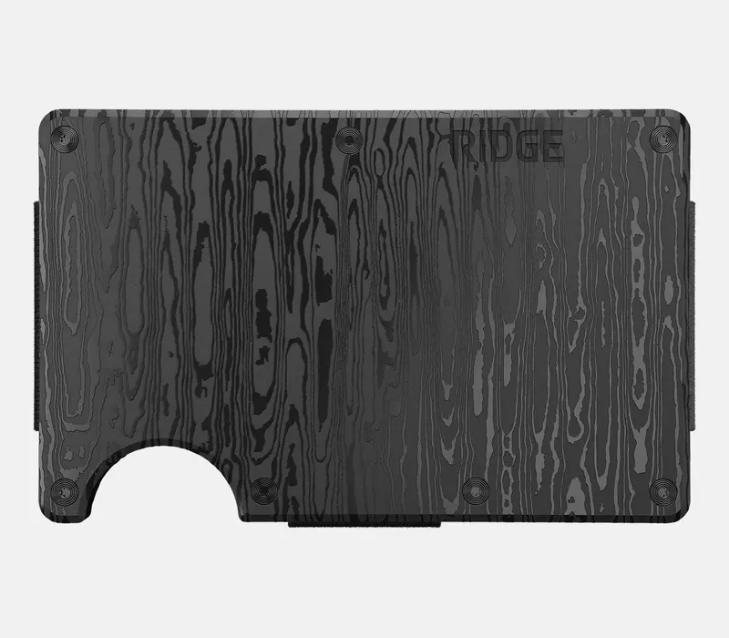 Ridge Wallet - Black Damascus 2
