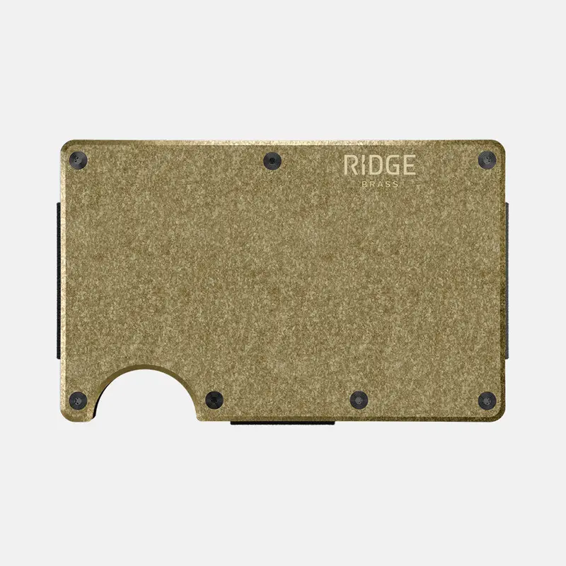 Ridge Wallet - Brass 1