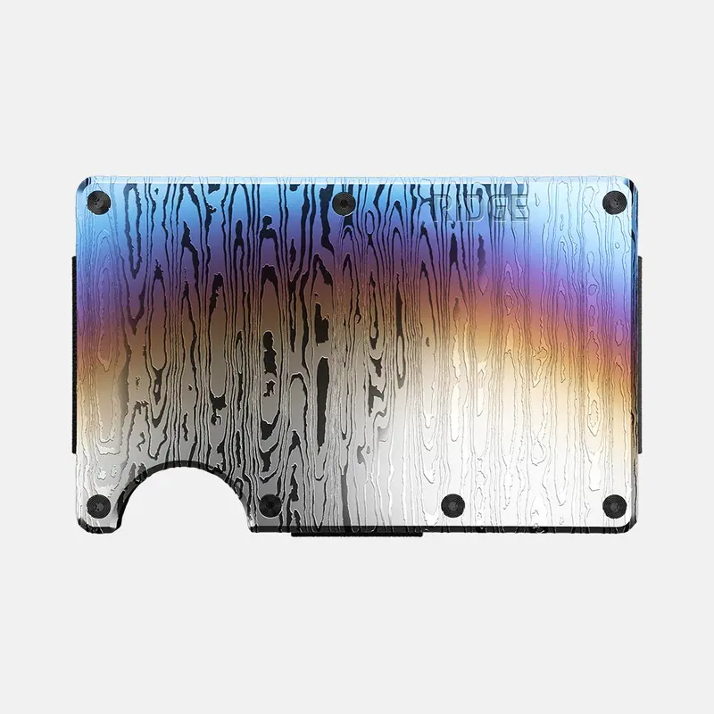 Ridge Wallet - Burnt Damascus 1