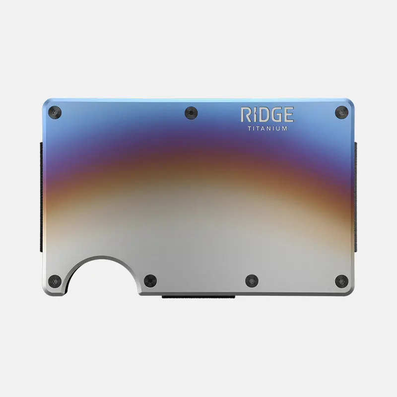 Ridge Wallet - Burnt Titanium 1