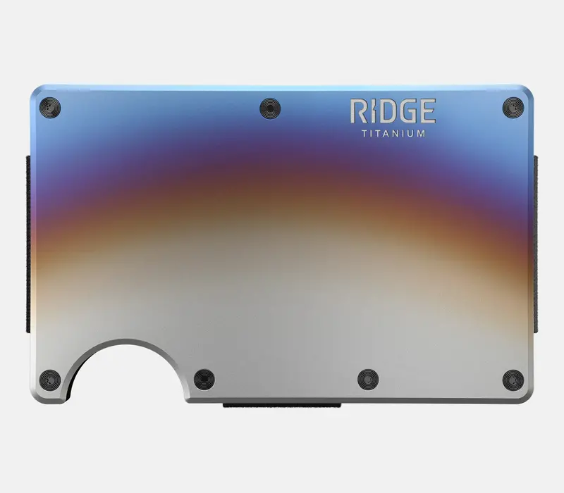 Ridge Wallet - Burnt Titanium 3