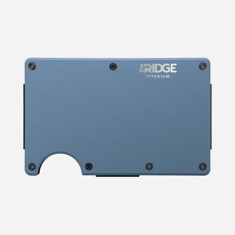 Ridge Wallet - Cobalt Titanium 1