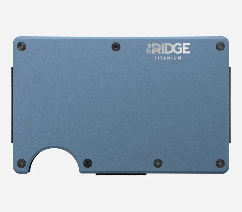 Ridge Wallet - Cobalt Titanium 3