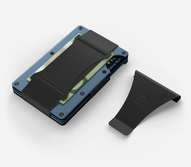 Ridge Wallet - Cobalt Titanium 3