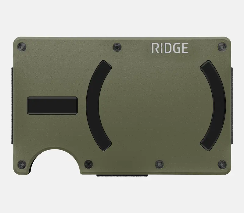 Ridge Wallet For Magsafe - Matte Olive 2