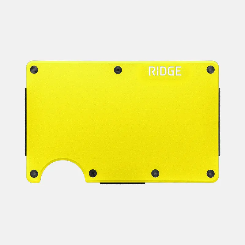 Ridge Wallet - Hyper Lime 1