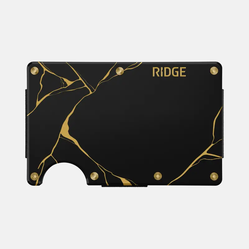 Ridge Wallet - Kintsugi - Black 1
