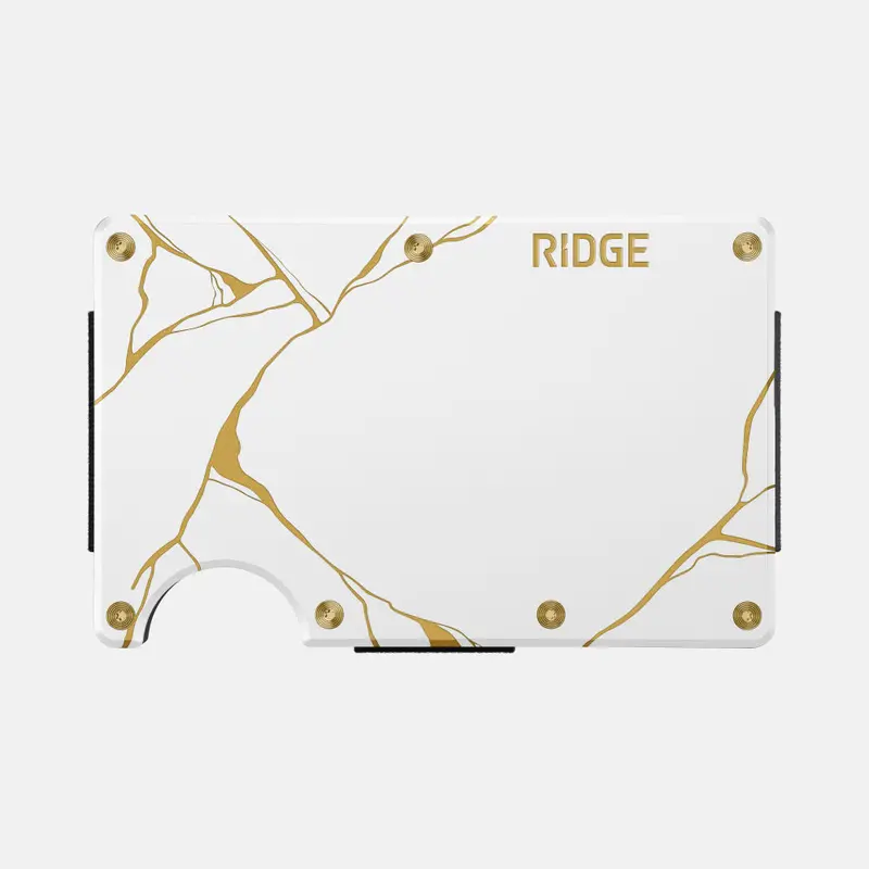 Ridge Wallet - Kintsugi - White 1
