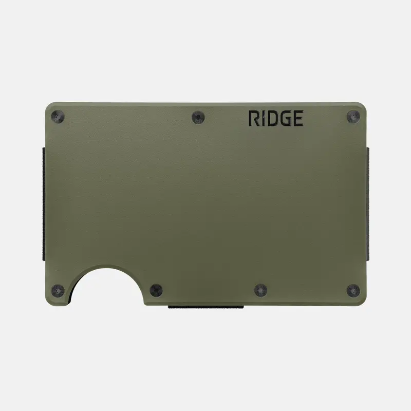 Ridge Wallet - Matte Olive 1