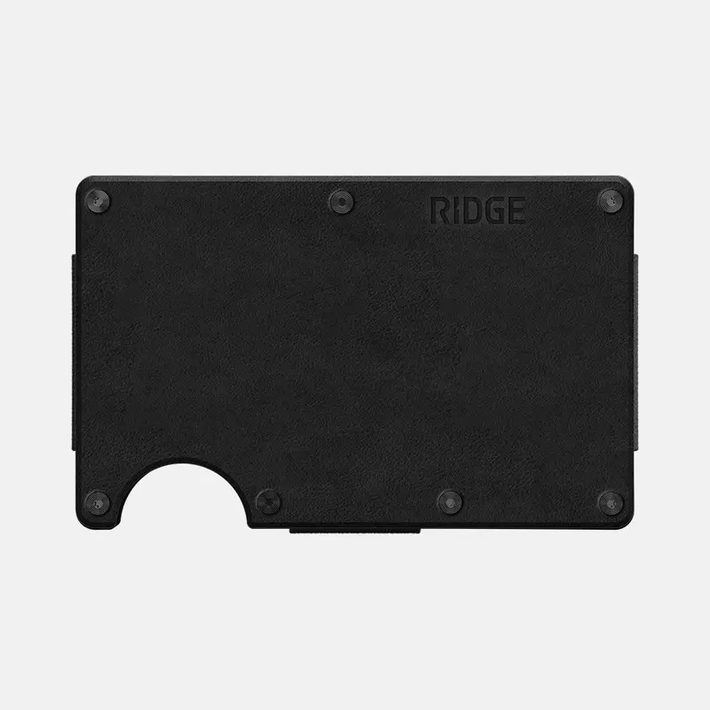 Ridge Wallet - Midnight Black Leather 1