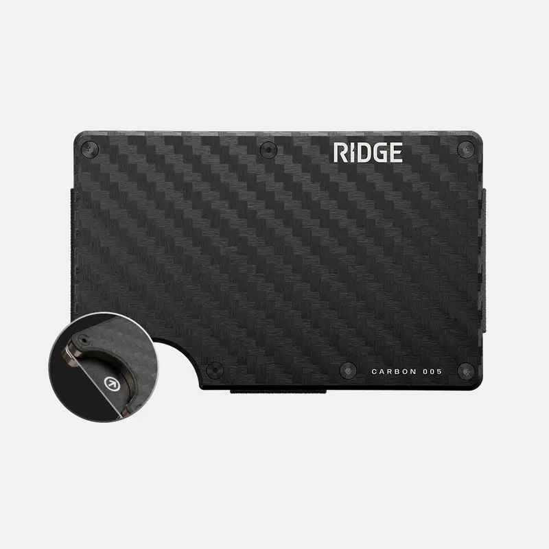 Ridge Wallet - Monaco White Carbon 005 1
