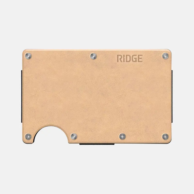 Ridge Wallet - Natural Leather 1