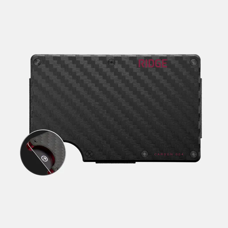 Ridge Wallet - Oxblood Carbon 004 1