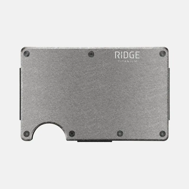 Ridge Wallet - Stonewashed Titanium 1