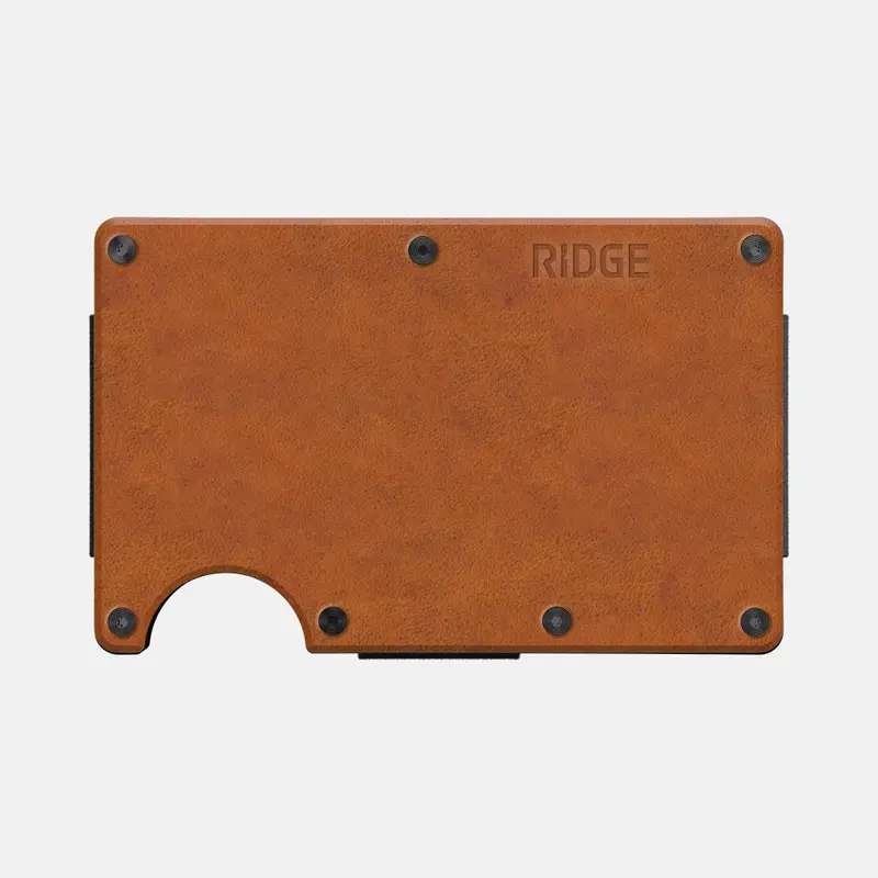 Ridge Wallet - Tobacco Brown Leather 1