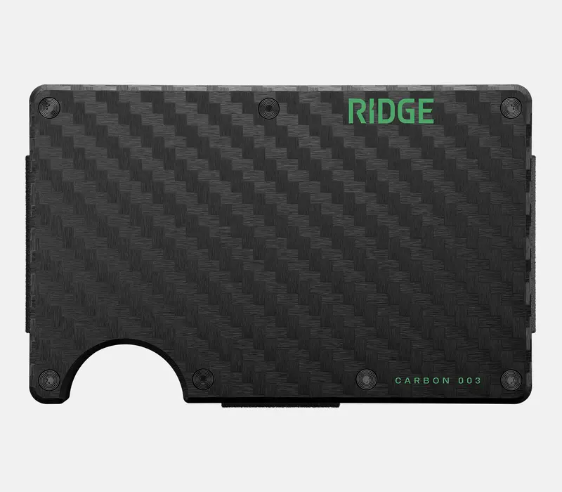 Ridge Wallet - Voodoo Green Carbon 003 2