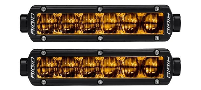Rigid Industries 6In Sr-Series Pro Dot / Sae Fog Lights (Pair) - Selective Yellow 1