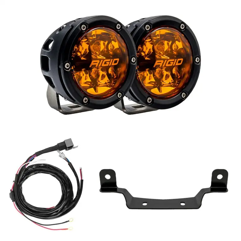 Rigid Industries Rzr 360-Series Amber Pro A-Pillar Light Kit 1