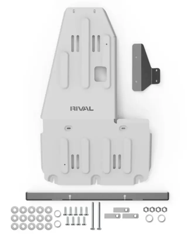 Rival Gen2 Aluminum Engine Transmission Catalytic Converter Skid Plate Ineos Grenadier | Ineos Quartermaster 1