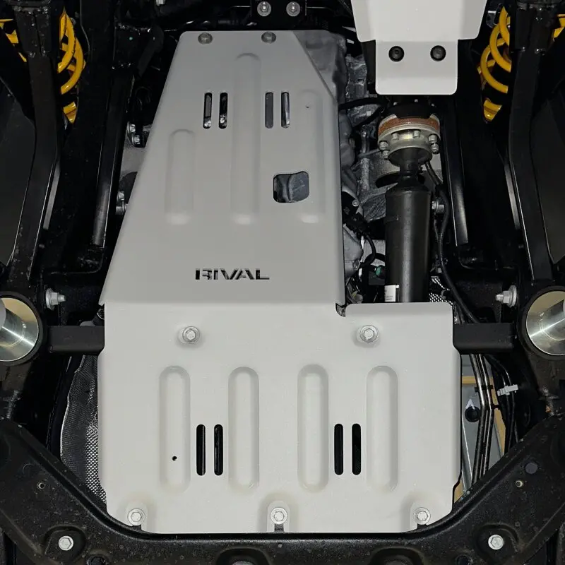 Rival Gen2 Aluminum Engine Transmission Catalytic Converter Skid Plate Ineos Grenadier | Ineos Quartermaster 2
