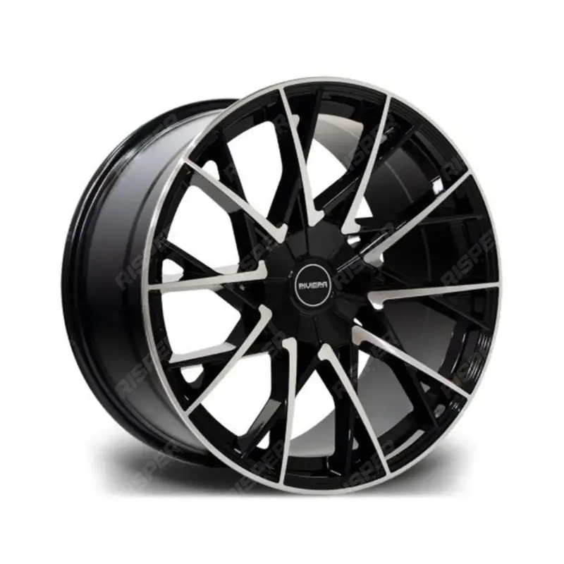 Riviera Rv197 Black Polished – 20 Inch Alloys – 5X120 - Qty1 1