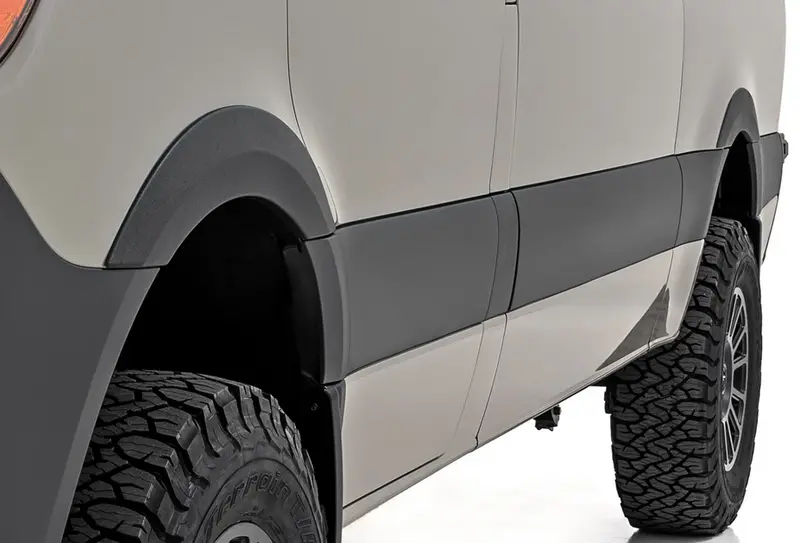 Rough Country Fender Flares 2019-2022 Mercedes-Benz Sprinter 3500 / 2019-2025 Sprinter 3500Xd 1