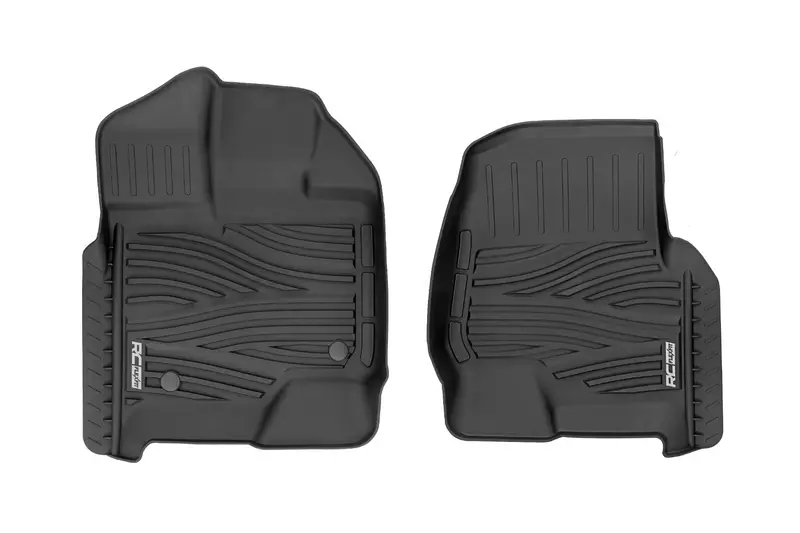 Rough Country Flex-Fit Floor Mats 2015-2025 Ford F-150 / 2022-2025 F-150 Lightning / 2017-2025 Raptor 1