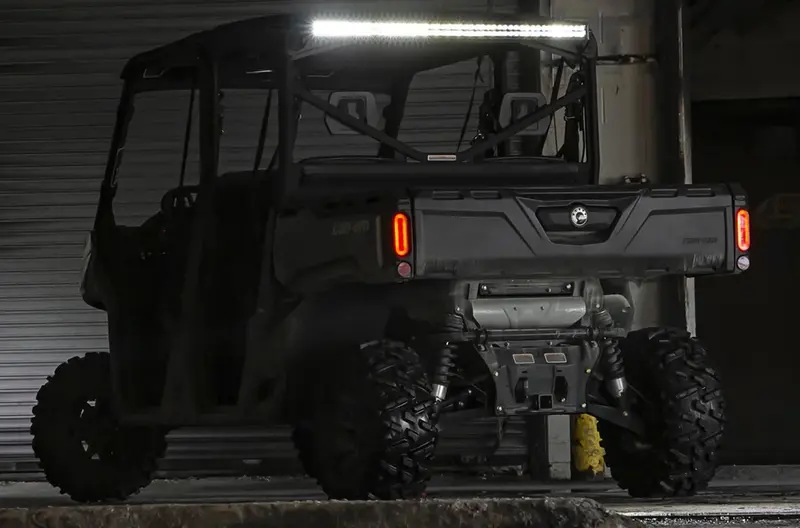 Rough Country Led Light Kit Cab Mount | 50" Black Dual Row | Cam-Am Defender Max Hd10 1