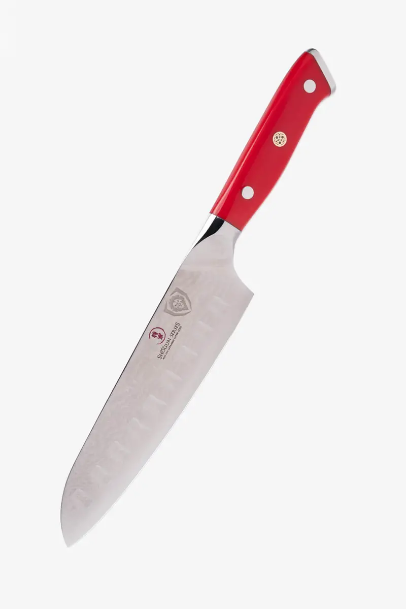 Santoku Knife 7" | Crimson Red Abs Handle | Shogun Series | Dalstrong © 1