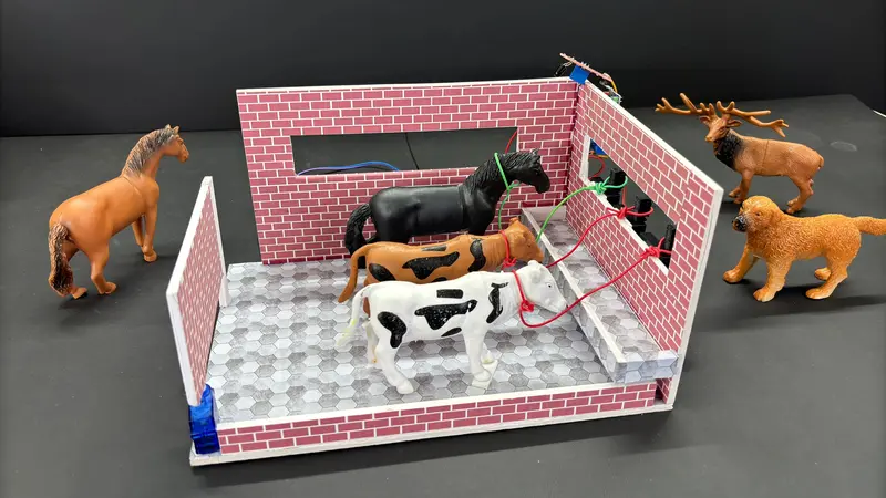 Save Cattle From Fire | Science Project - Fire Detection & Cattle Safety System Using Flame Sensor Module 2