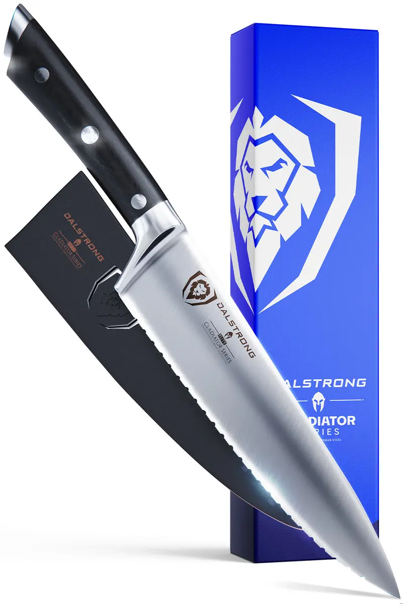 Serrated Chef Knife 7.5" | Gladiator Series | Nsf Certified | Dalstrong © 1
