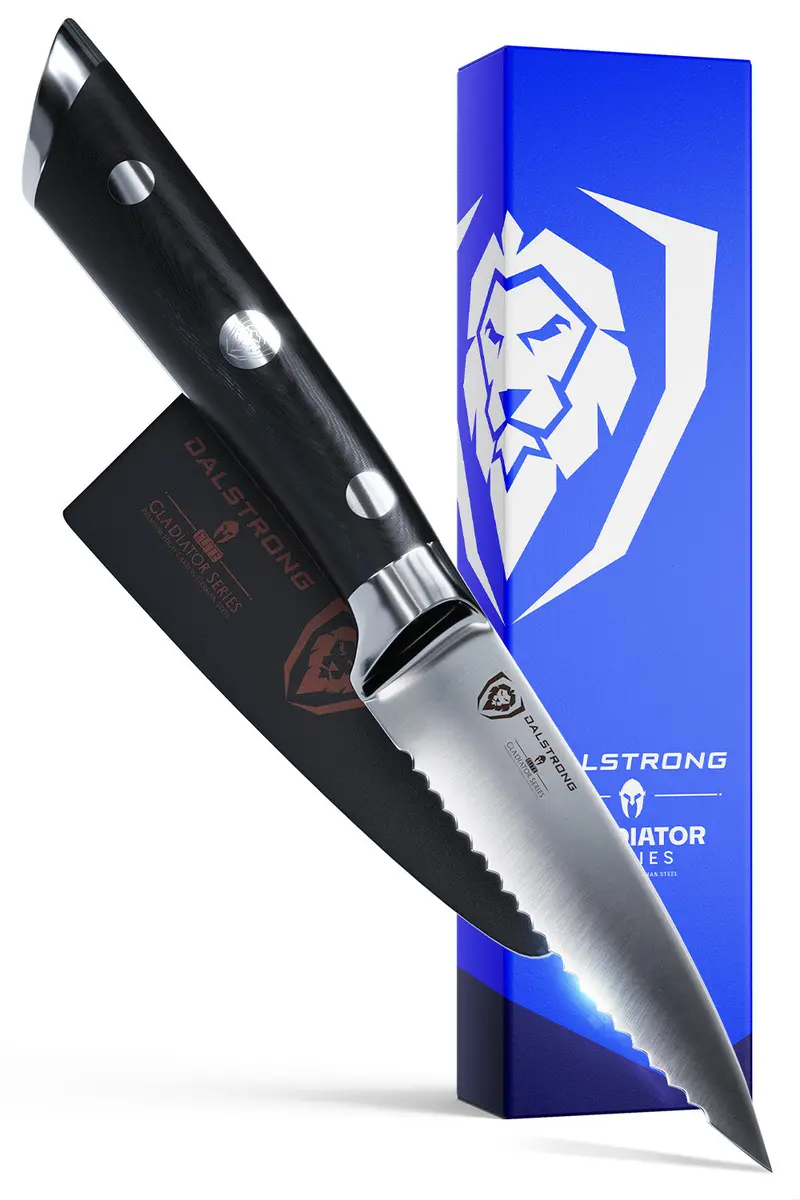 Serrated Paring Knife 3.75" | Gladiator Series | Nsf Certified | Dalstrong © 1