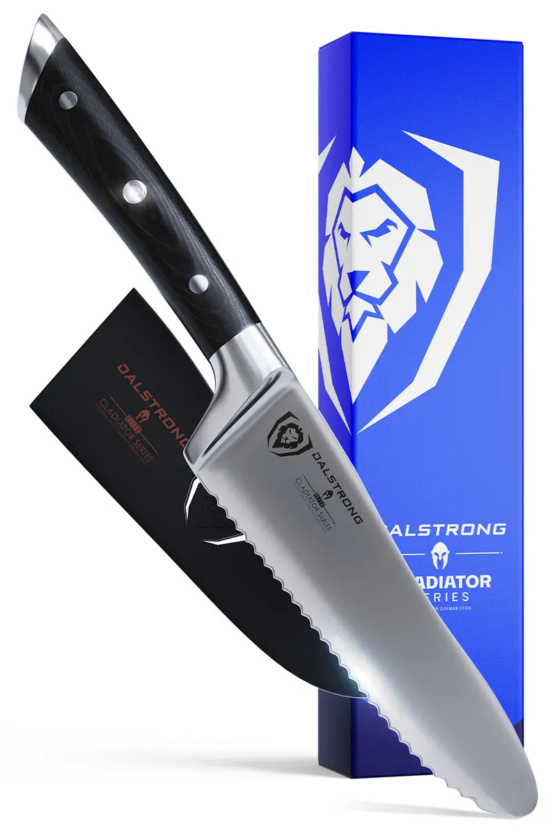 Serrated Sandwich, Deli & Utility Knife 6" | Gladiator Series | Nsf Certified | Dalstrong © 1