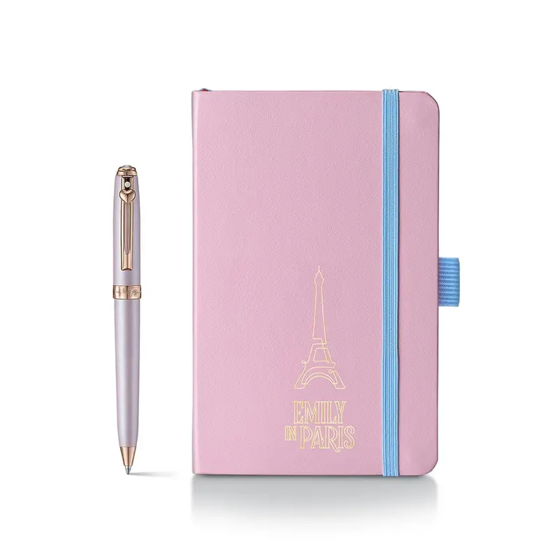 Sheaffer Emily In Paris Prelude Ballpoint Pen With Notebook Gift Set 1