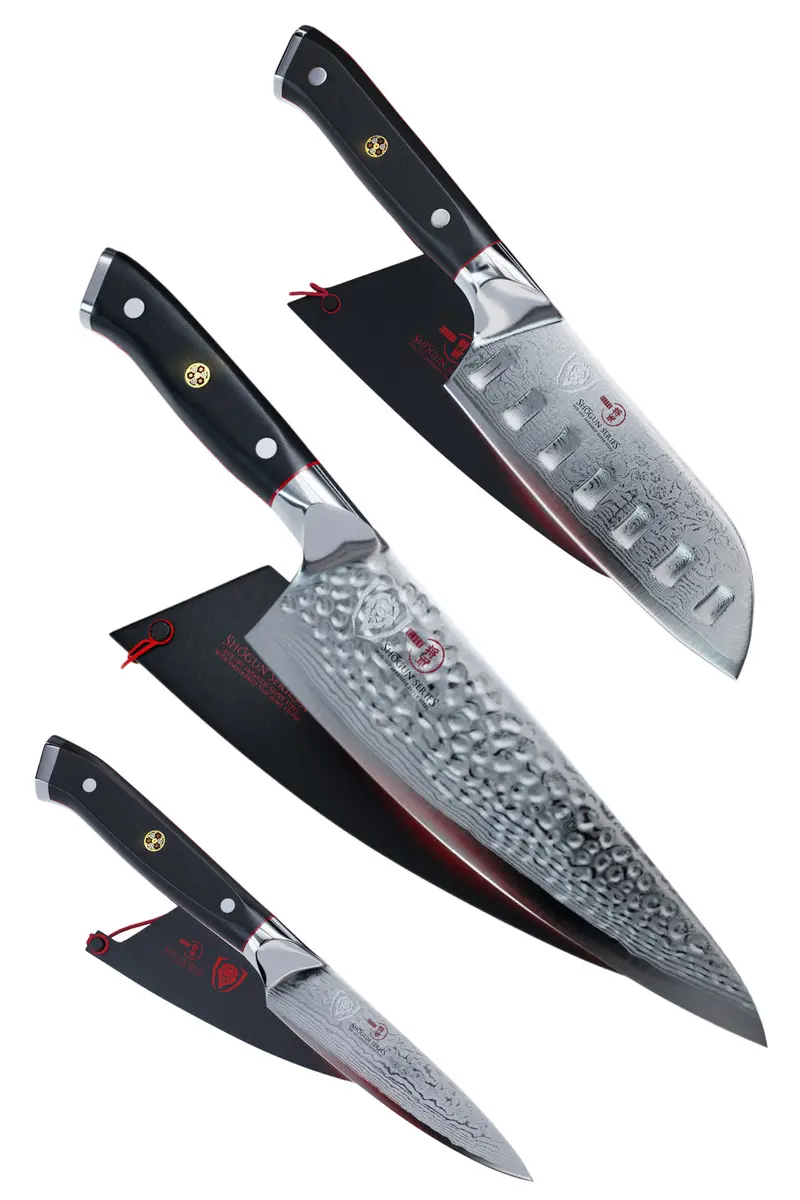 Shogun Bundle | 8" Chef Knife + 3.5" Paring Knife + 7" Santoku Knife 1