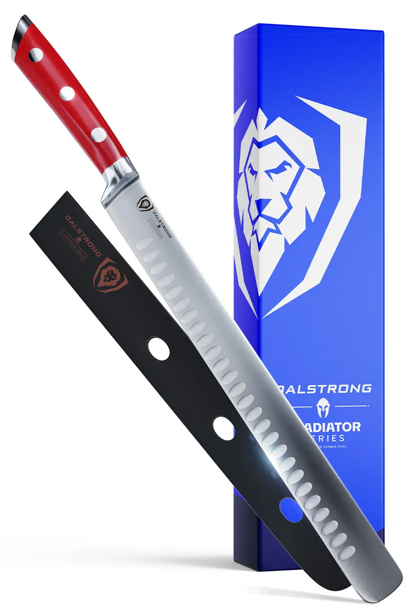 Slicing & Carving Knife 12" | Crimson Red Abs Handle | Gladiator Series | Nsf Certified | Dalstrong © 1