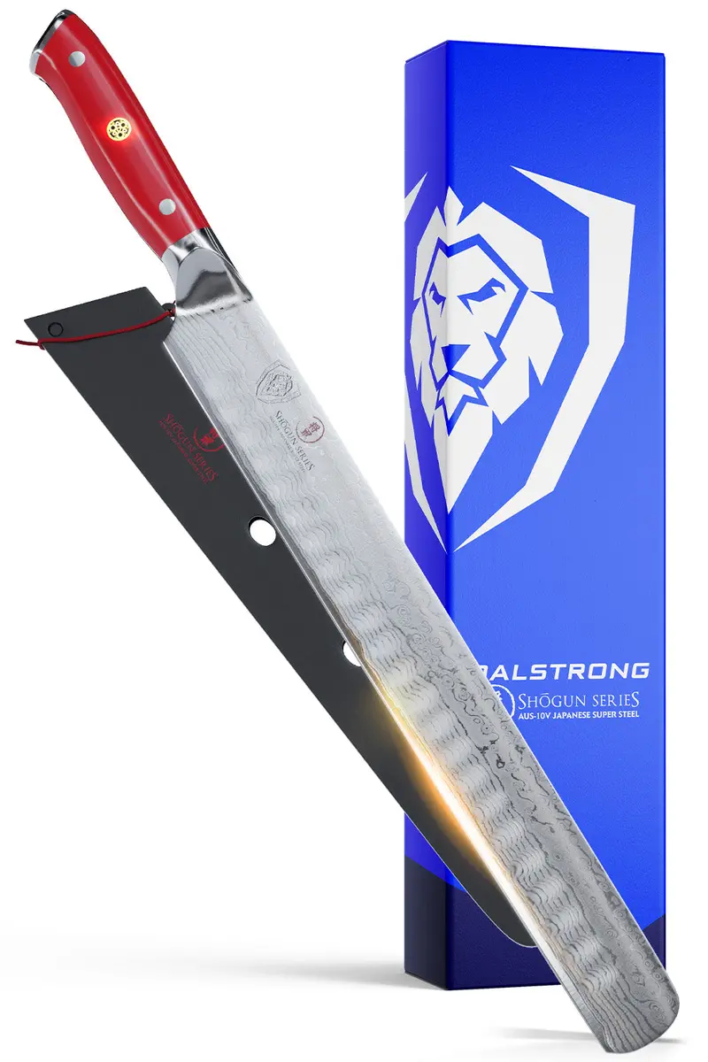 Slicing Carving Knife 12" | Crimson Red Abs Handle | Shogun Series | Dalstrong © 1