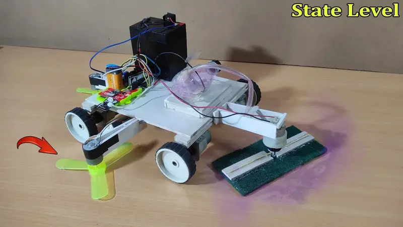 Smart Floor Cleaner Robot | Inspire Award Project | Best Science Project Kit 1