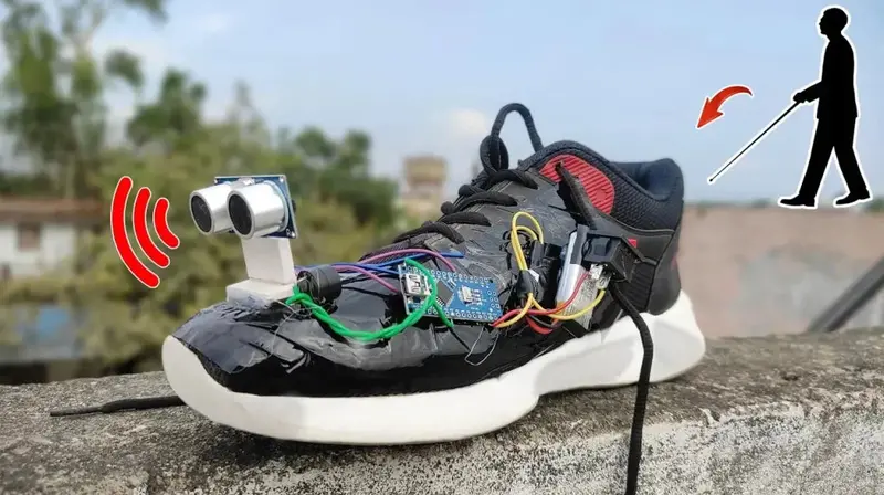 Smart Walking Shoes For Blind | Best Science Project Kit For Stem & Assistive Tech 1